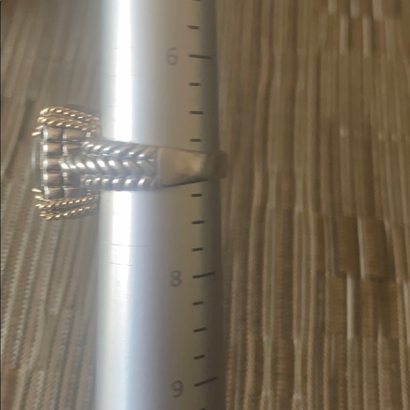 Sterling Silver end 14k gold ring - Picture 7 of 8